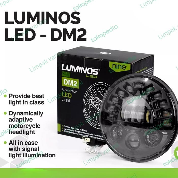 Luminos Lampu Led Demeker Daymaker 7Inch 19Titik 40Wat Original