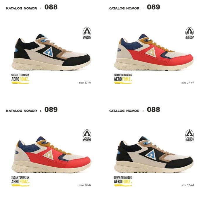 MARI MILIKI- AEROSTREET OSAKA VINTAGE SERIES OSAKA KREM BIRU HITAM OSAKA KREM MERAH NAVY AEROSTREET