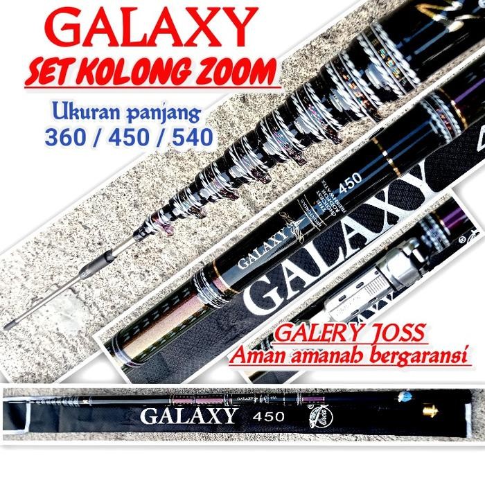 Tegek Kolong Zoom Galaxy 360 450 540 Carbon Ringan Kuat Orca Galaxy - Jig Joran Pancing Mancing Ikan