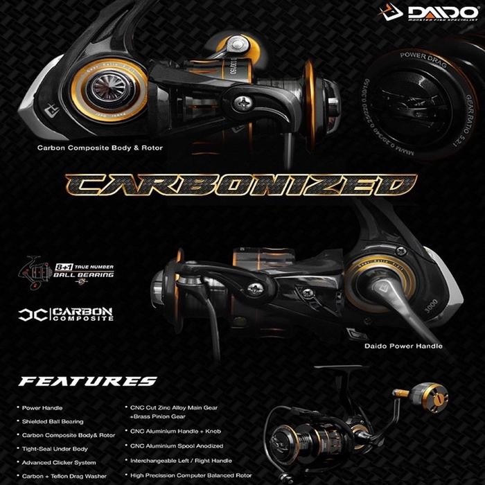 Reel Spinning Daido Carbonized 800