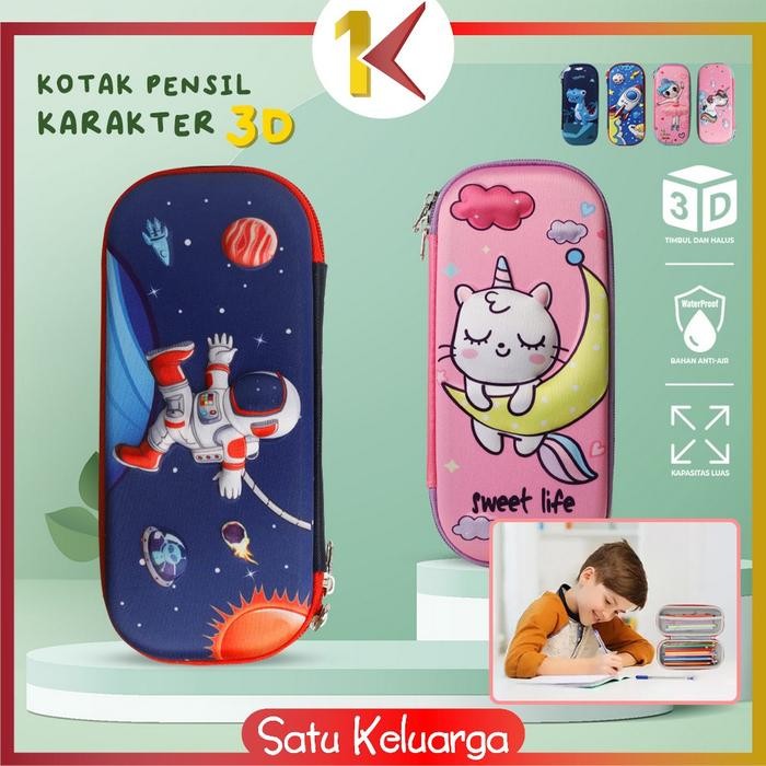 

Sk-A39 Part 1 Kotak Pensil 3D Karakter Timbul Tempat Pensil Anak