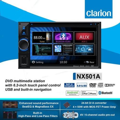 Terlaris Clarion Nx501A Headunit Double Din