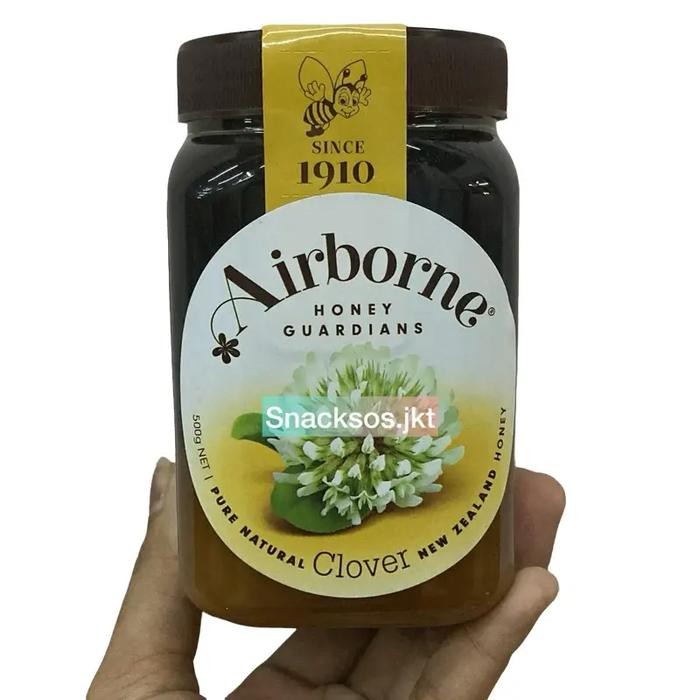 

Airborne Clover Honey New Zealand 500 Gr Madu