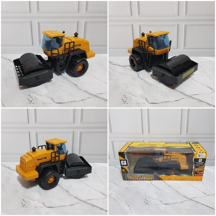 DIECAST MOBIL ROAD ROLLER - DIECAST TRAKTOR BULDOZER - DIECAST SHOVELL