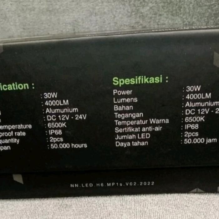 LAMPU LED UTAMA MOTOR PROJECTOR MP1S 30WATT NINE LUMINOS SUPER TERANG