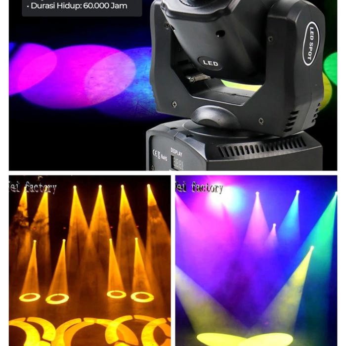 MOVING BEAM, MINI HEAD BEAM LAMPU SOROT SPOTLIGHT, LIGTHING RGBW NEW