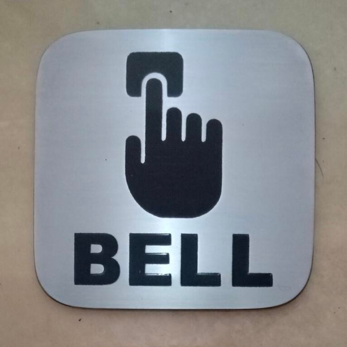 SIGN LOGO STAINLESS ETCHING GRAFIR BEL - NURSERY