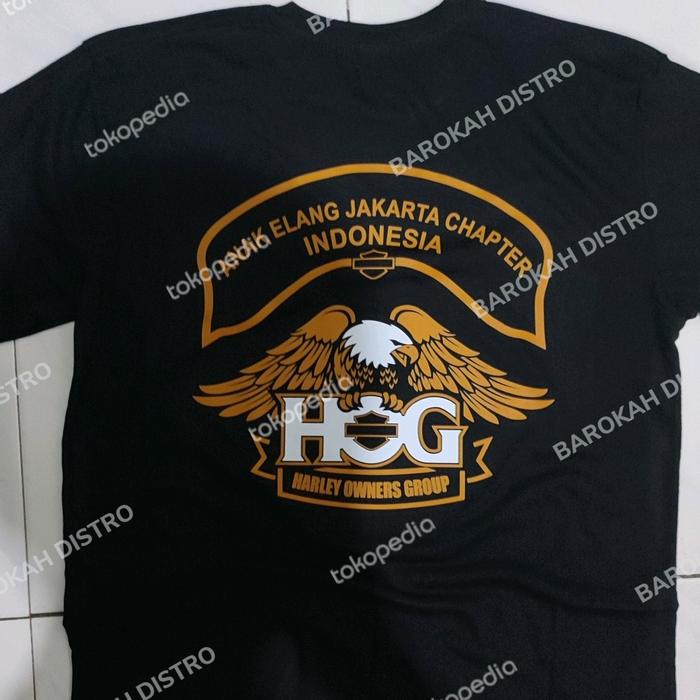 (Expert) T-shirt kaos HOG Harley Davidson Anak Elang Jakarta - bisa ganti kota