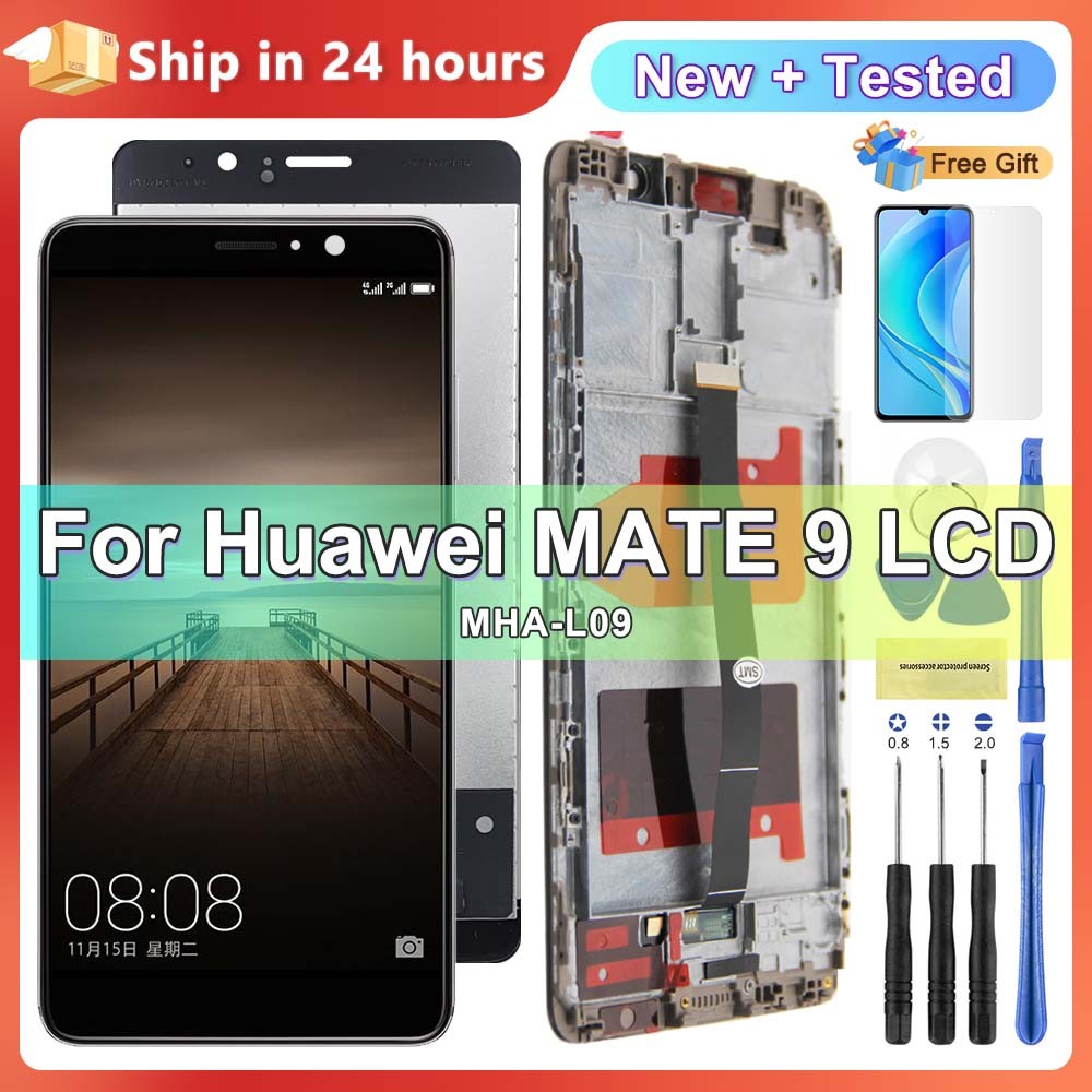 5.9'' Ips Lcd For Huawei Mate 9 Display With Frame Touch Screen Digitizer Assembly For Mate9 Lcd