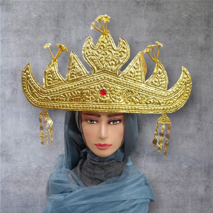 Ready Mahkota Adat Lampung Dewasa / Siger Adat Lampung / Hiasan Kepala Adat Lampung / Aksesoris Adat