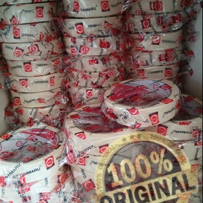 

TERBARU! Masking Tape /Lakban Kertas Daimaru 24mm 1 DUS isi 96 Roll