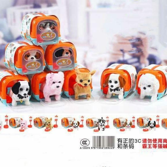 Mainan Edukasi Anak Pet Alive Walking Dog Pet House Mo