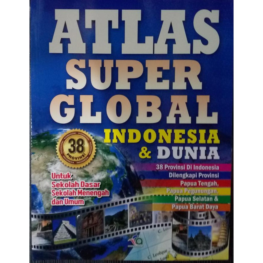 

BUKU ATLAS INDONESIA EDISI TERBARU 38 PROVINSI DAN DUNIA