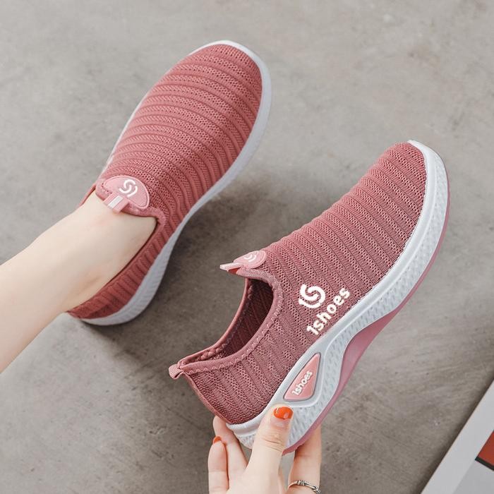 BEST SELLER SDL053 Sepatu Sneakers slip On wanita Casual Style Motif 1Shoes slip hope