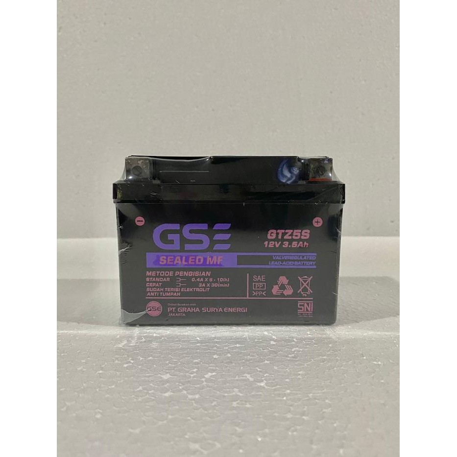 Aki Motor Gs Gtz5S 12Volt 3,5Ampere Aki Kering