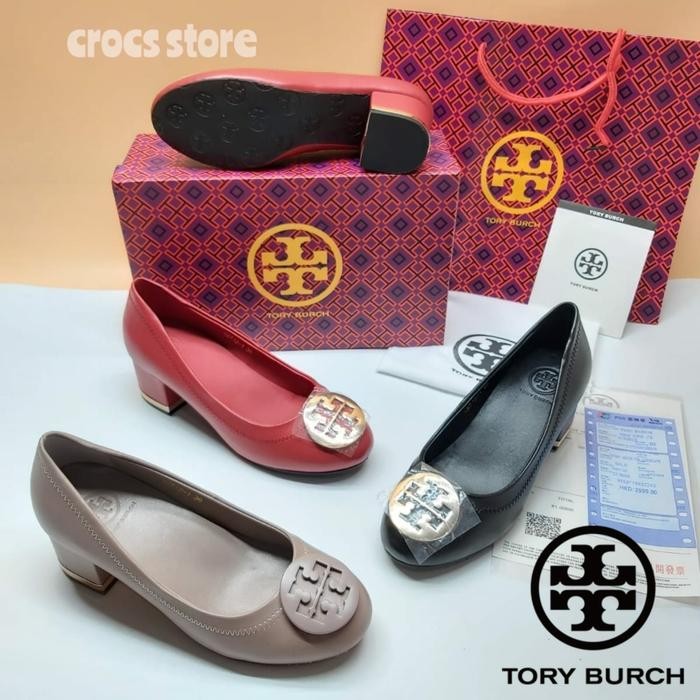 BEST SELLER SEPATU WANITA WEDGES TORY_BURCH MINNIE TRAVEL BALLET WOMEN ORIGINAL