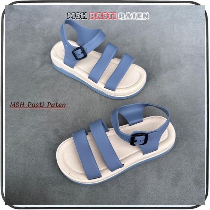 BEST SELLER MSH 1405 Sendal Karet Jelly Wanita Tahan air Sendal Gunung Sendal Trendy Size 36-41