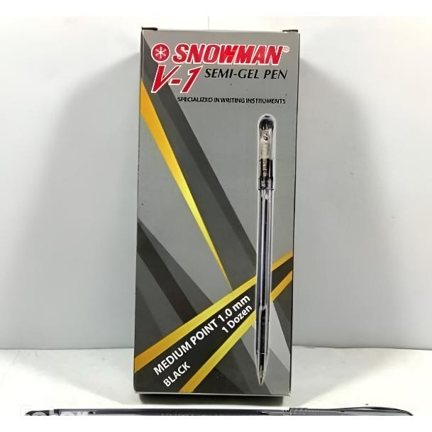 

Pulpen Snowman V1 - 1.0 Mm (Per Lusin) (Warna Hitam)