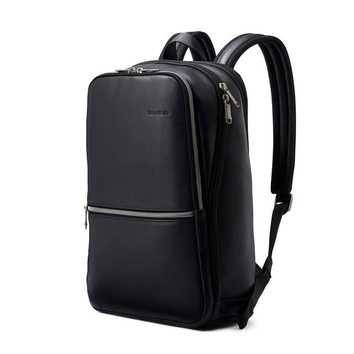 JTTOP" SAMSONITE CLASSIC LEATHER SLIM LAPTOP BACKPACK