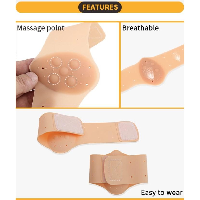 Terapi Kaki Datar Silikon Penyangga Lengkungan Kaki Datar Arch Support Kode 468