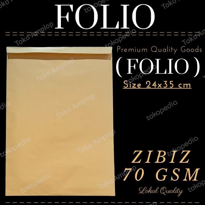 

AMPLOP COKLAT FOLIO F4 (24X35CM) ISI 100LBR KODE 1320