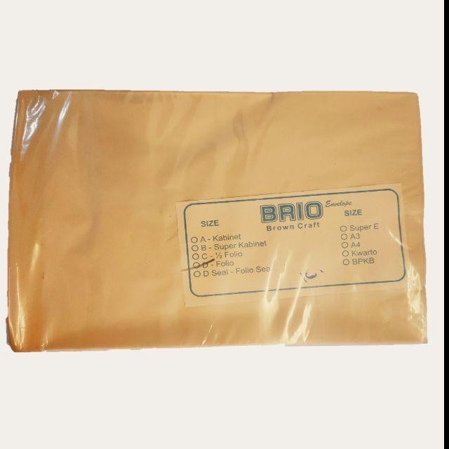 

AMPLOP COKLAT BRIO UKURAN FOLIO KODE 354