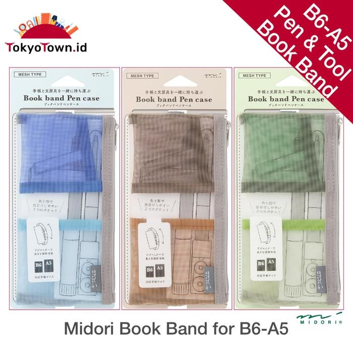 

Midori Pen Case Book Band for B6-A5 Mesh