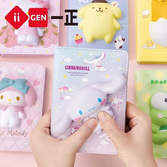 

Buku Diary Squishy Book Kawai Notebook Sanrio Agenda Kuromi Cinnamo Paper Stationery