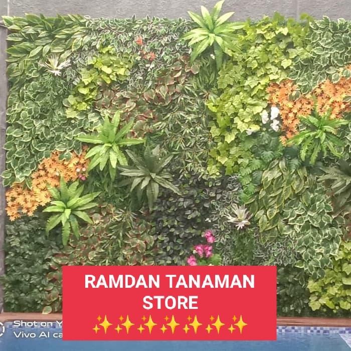 taman vertikal sintetis dekorasi/vertikal garden sintetis