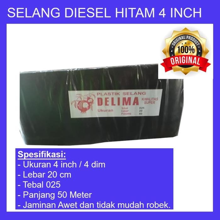 SELANG PLASTIK Hitam 4dim