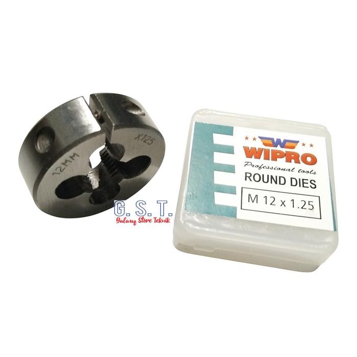 round dies senai senay M12 1.25 WIPRO mata senai drat luar m121.25 untuk drat mur baut 17