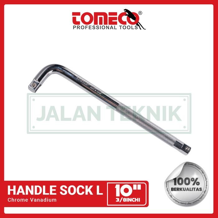 Gagang Sok L Cr-V SQ 3/8" x 10" Tomeco