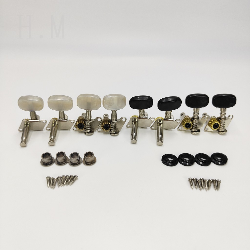 Ukulele large round head open Tuning Pegs ukulele Tuning Pegs steel column small 4 string coiler