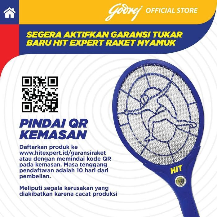 [Expert] HIT Expert Raket Nyamuk 2 pcs