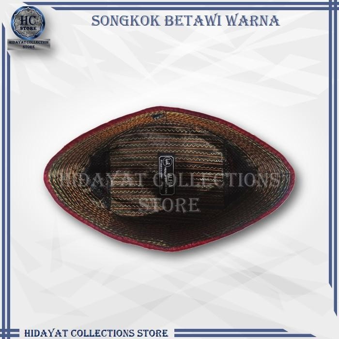 Peci Kopiah Songkok Merah Marun Peci Pitung Betawi