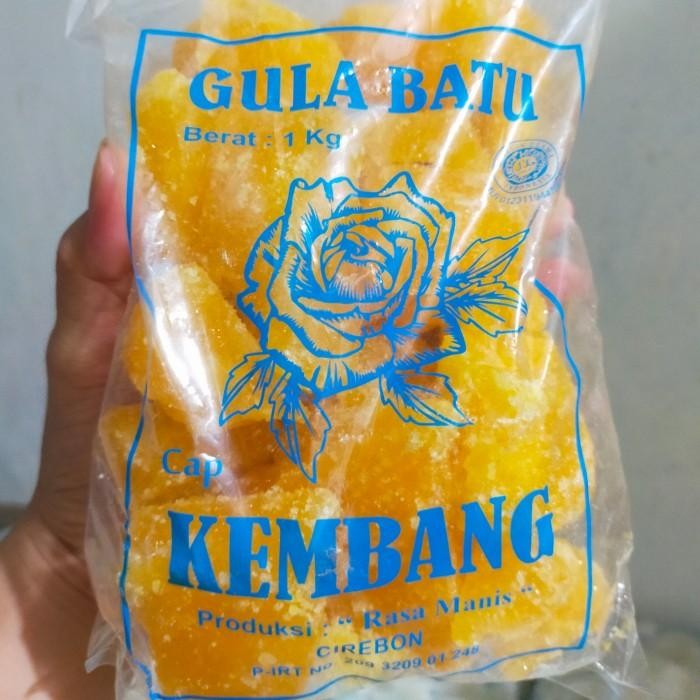 

(Allthebest) Gula Batu Madu Cap Kembang Khas Kota Cirebon Kemasan 1 Kg