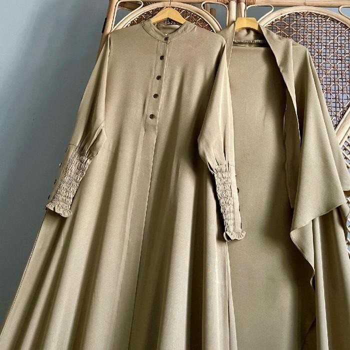 Safeea set gamis French Khimar gamis syar'i Syari Keren