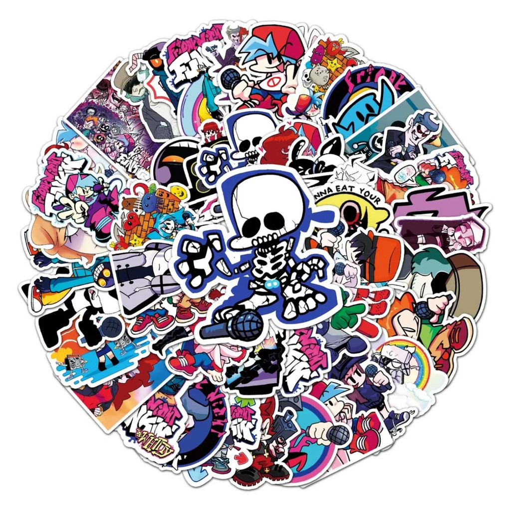 10/30/50pcs Friday Night Funkin Stickers Boyfriend Girlfriend Daddy Mommy Monster Pico Spirit Senpai