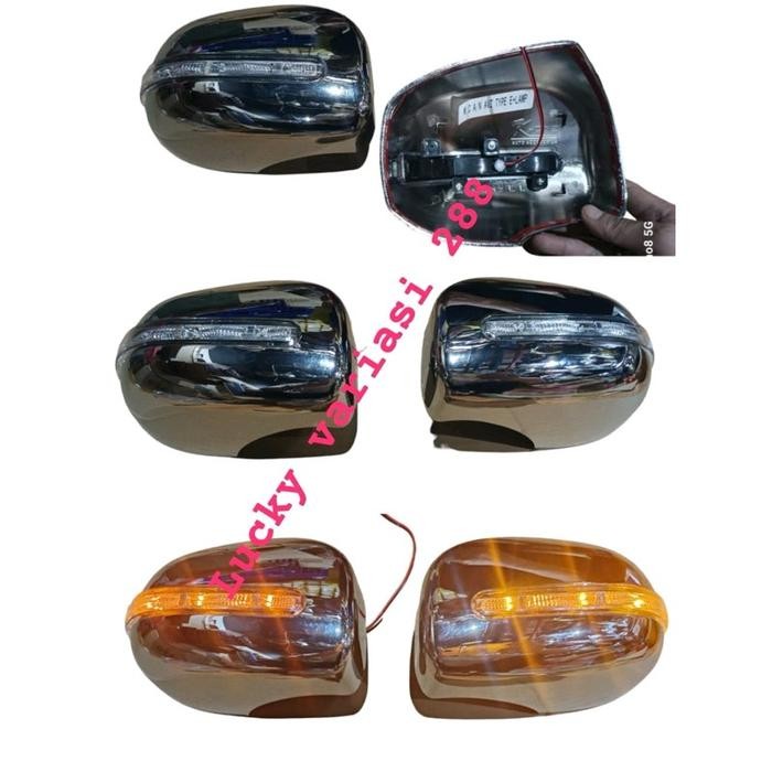 Cover Spion Mirror Cover Batok Spion All New Avanza 2012 - 2018 Tipe E Lampu(Harga Sepasang) Carbon