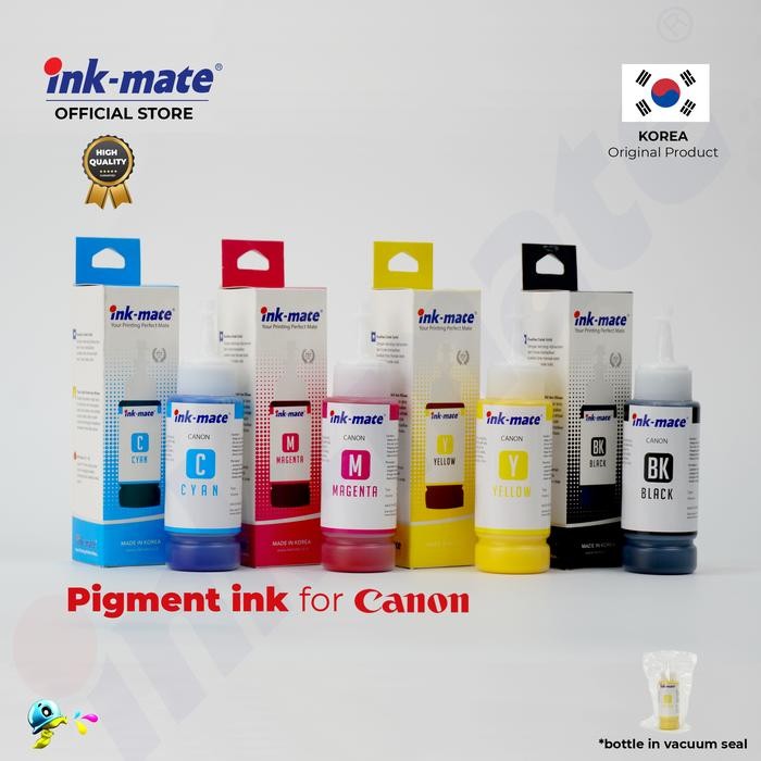 Tinta Canon Pigment Inkmate 1 SET (CMYK) - IP2770, MP287, MP258, G1000