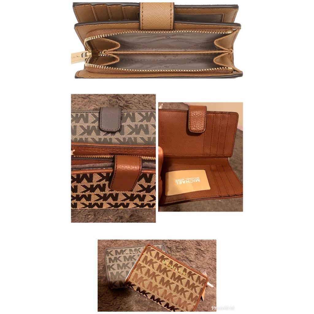 MK Medium Wallet Brown