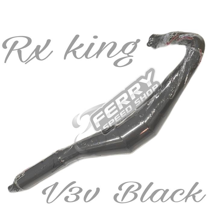 Knalpot Ahau V3v super V3v Black Rx king / Knalpot kolong Rx king Rxk