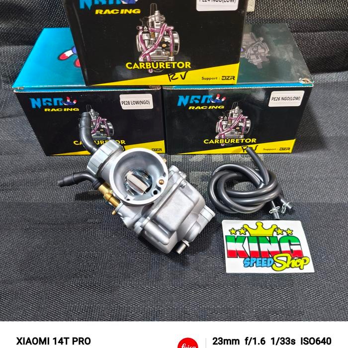 KARBURATOR NGO KARBU PE TIPE LOW UKURAN PE 24 / PE 26 / PE 28 UNIVERSAL ORIGINAL NGO