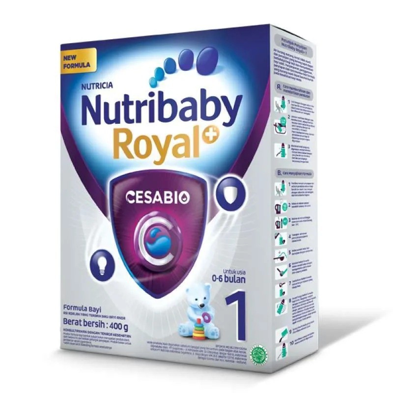 Nutribaby Royal Cesabio 1 (0-6 bulan) 400 Gr - Formula Bayi Khusus Alergi Susu Sapi