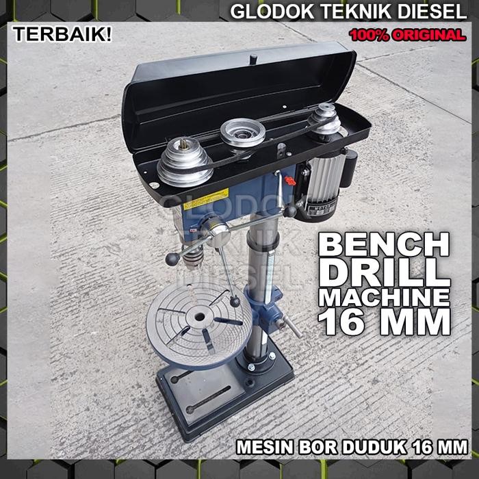 NLG Mesin Bor Duduk Listrik 16 mm BDM16 375 W Bench Drill Press 16mm 375 Watt BDM 16 BDM-16 Original