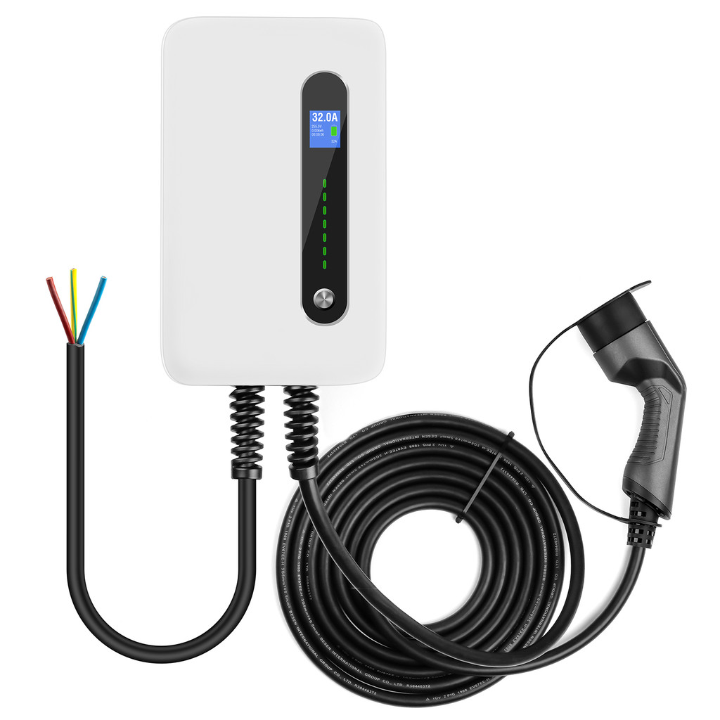 lefanev 7.6KW EV Charging Station 32a Electric Vehicle Car Charging Cable Type2 EVES Wallbox Home EV