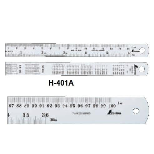 

Shinwa Stainless steel ruler H-101A ( 150mm / 6" / 6 In / 15 Cm ) 101