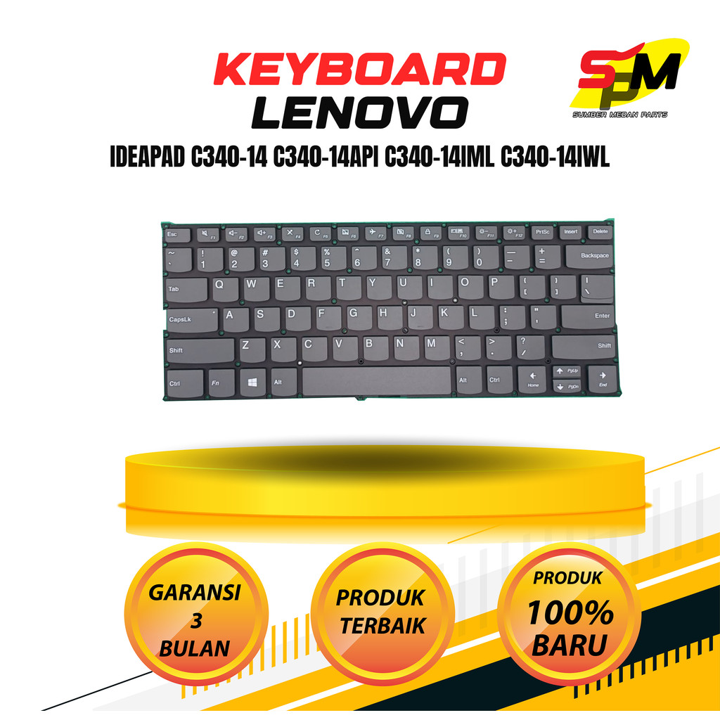 Keyboard Lenovo Ideapad c340-14 c340-14api c340-14iml c340-14iwl