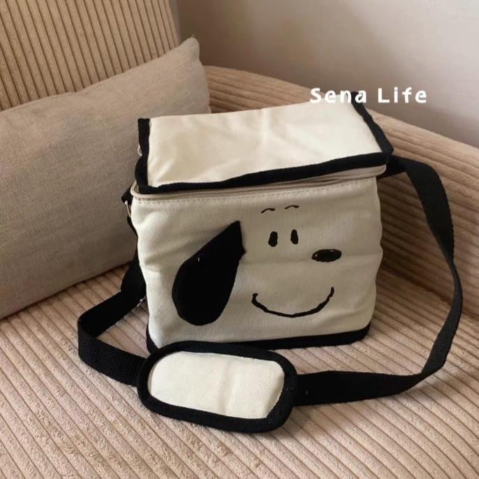 TAS SNOOPY / TAS BEKAL SNOOPY / TAS KANVAS SNOOPY