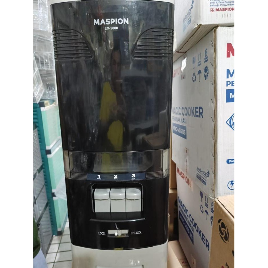 Maspion Rice Box Tempat Beras Wadah Beras EX 2800 EX2800 EX-2800 28Kg